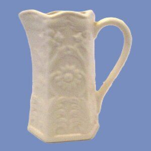 Peppertree Tabletops fine Porcelain cottage shabby off white milk pitcher
